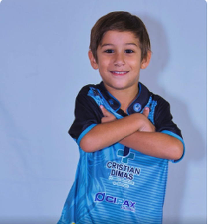 Aluno do Baby Fut da Escola Primeiro Gol